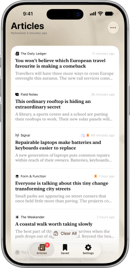 Folienne Articles on iPhone